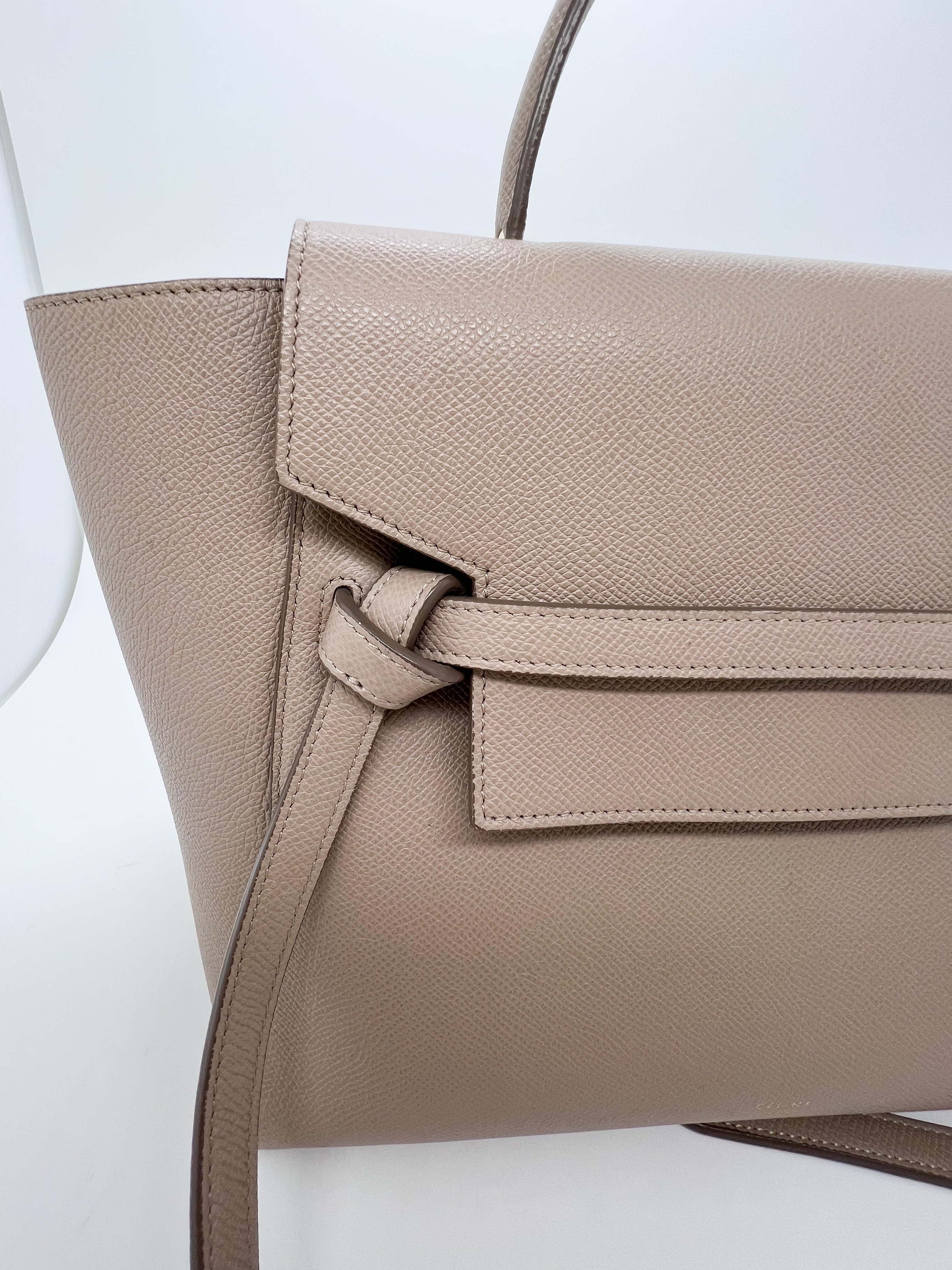 Celine belt bag mini light online taupe