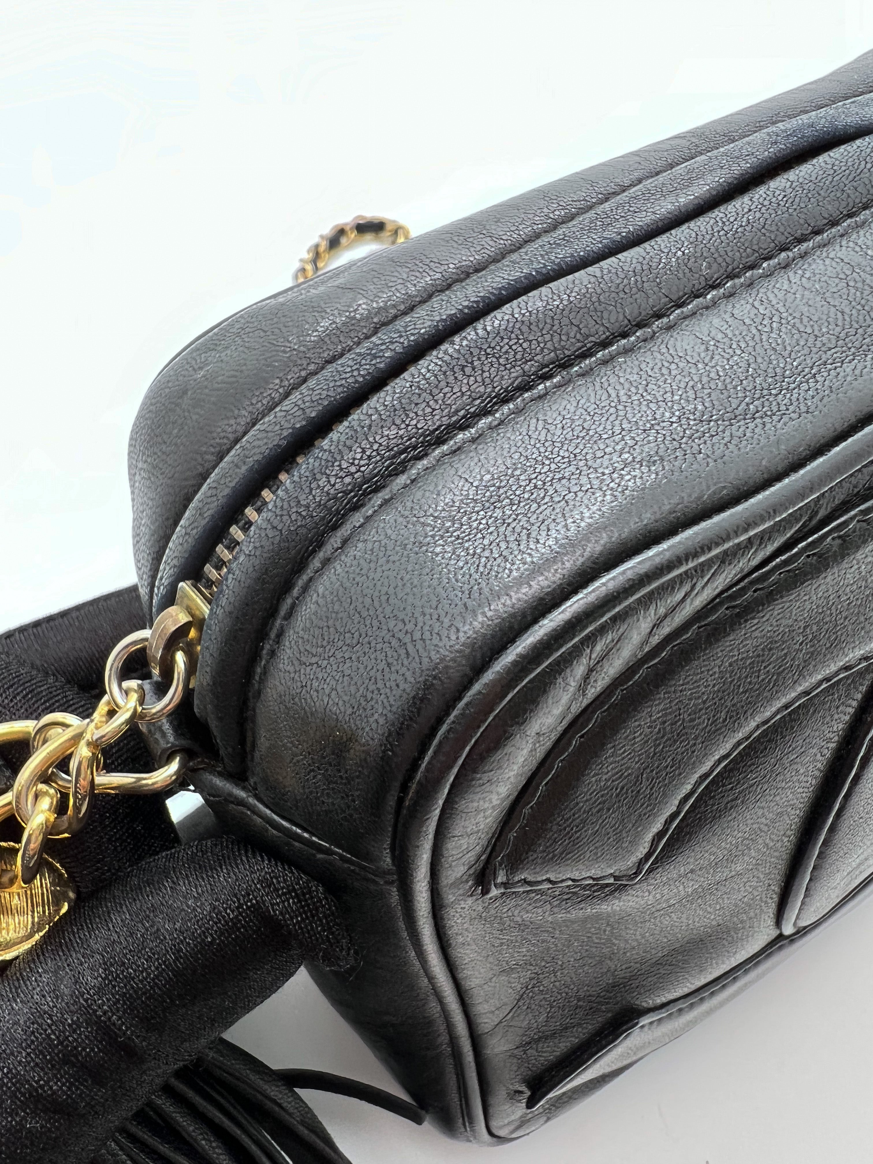 Chanel camera bag online black