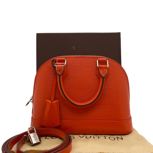 LOUIS VUITTON Alma BB Patent Leather Shoulder Bag Rose Blush - Final S